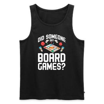 Board Game Board Games Game Night Games Gift - Men's Premium Organic Tank Top - black - Front - AI Model Male 178 light (178cm)