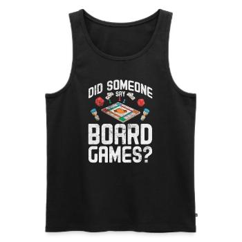 Brettspiel - Männer Premium Bio Tank Top - Schwarz - Vorne - Michal (187cm)