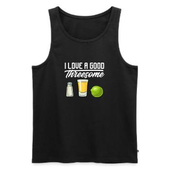 Tequila Sunrise Booze Party Mexico Gift - Men's Premium Organic Tank Top - black - Front - AI Model Male 178 light (178cm)
