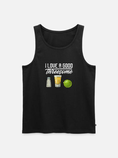 tequila - Men's Premium Organic Tank Top - black