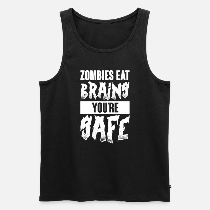 Zombie Zombie-Jäger Zombieapokalypse Geschenk - Männer Premium Bio Tank Top - Schwarz