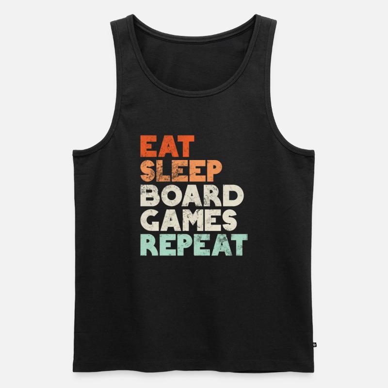 Brettspiel - Männer Premium Bio Tank Top - Schwarz