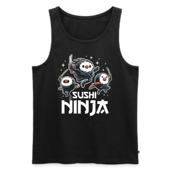 Sushi Essen Japan Nigiri Geschenk - Männer Premium Bio Tank Top - Schwarz - Vorne - AI Model Male 178 light (178cm)