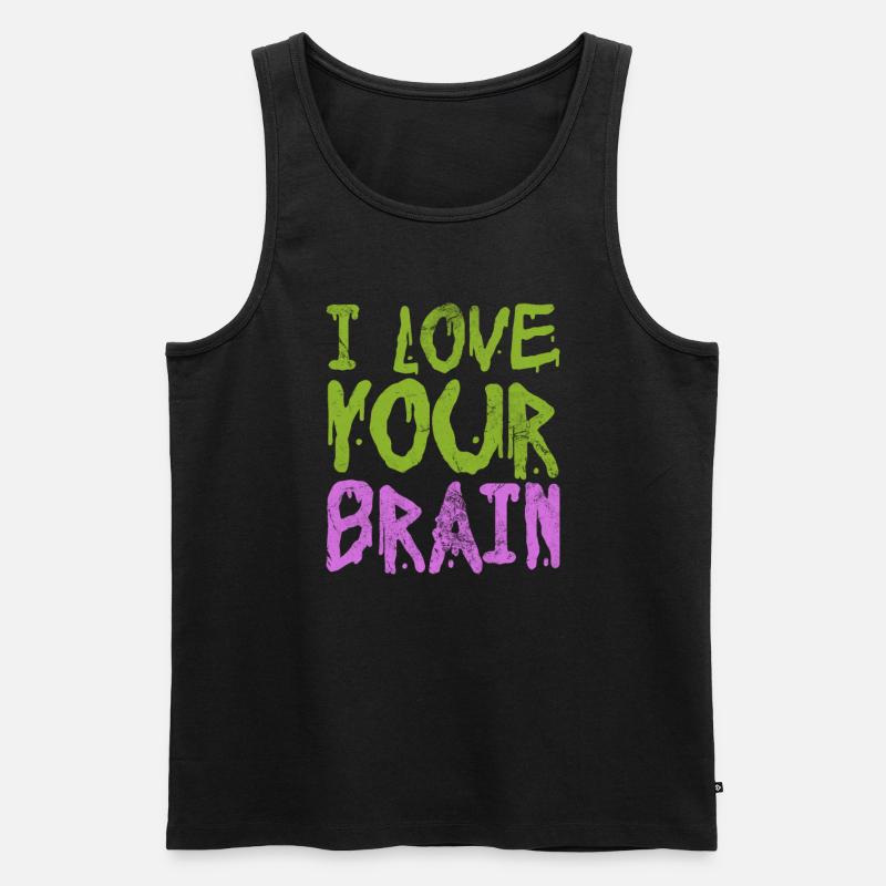 Zombie - Männer Premium Bio Tank Top - Schwarz