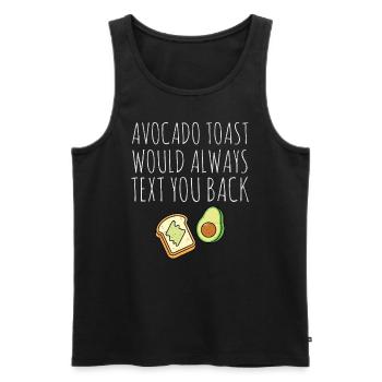 Avocado - Männer Premium Bio Tank Top - Schwarz - Vorne - Michal (187cm)