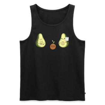 Avocado - Men's Premium Organic Tank Top - black - Front - Michal (187cm)