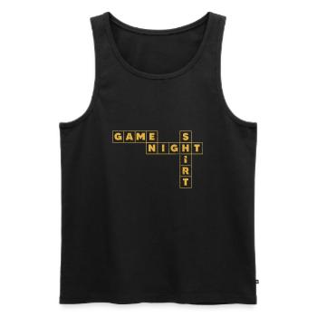 Brettspiel - Männer Premium Bio Tank Top - Schwarz - Vorne - Michal (187cm)