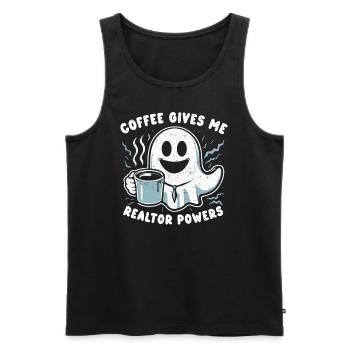 Realtor - Men's Premium Organic Tank Top - black - Front - AI Model Male 178 light (178cm)