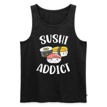 Sushi - Männer Premium Bio Tank Top - Schwarz - Vorne - Michal (187cm)