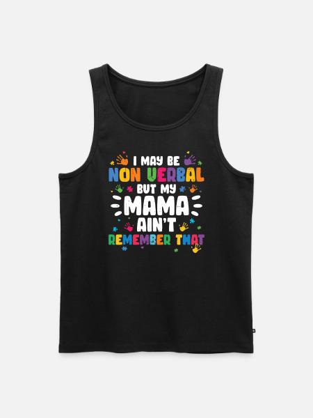 Autism - Men's Premium Organic Tank Top - black