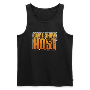 Board game - Men's Premium Organic Tank Top - black - Front - AI Model Male 178 light (178cm)