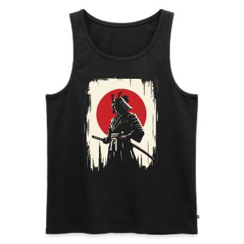 Samurai Ronin Schwertkampf Krieger Geschenk - Männer Premium Bio Tank Top - Schwarz - Vorne - AI Model Male 178 light (178cm)