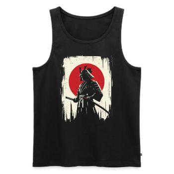 Samurai - Men's Premium Organic Tank Top - black - Front - Michal (187cm)