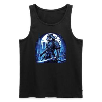 Samurai Ronin Schwertkampf Krieger Geschenk - Männer Premium Bio Tank Top - Schwarz - Vorne - AI Model Male 178 light (178cm)