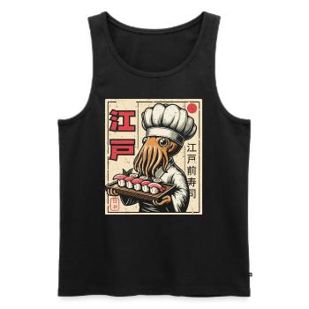 Sushi - Débardeur bio Premium Homme - noir - Devant - Michal (187cm)