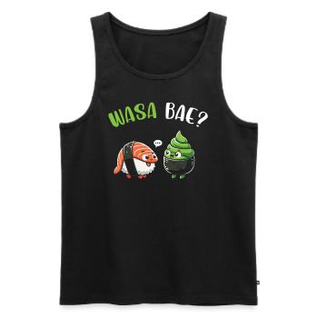 Sushi Essen Japan Nigiri Geschenk - Männer Premium Bio Tank Top - Schwarz - Vorne - AI Model Male 178 light (178cm)