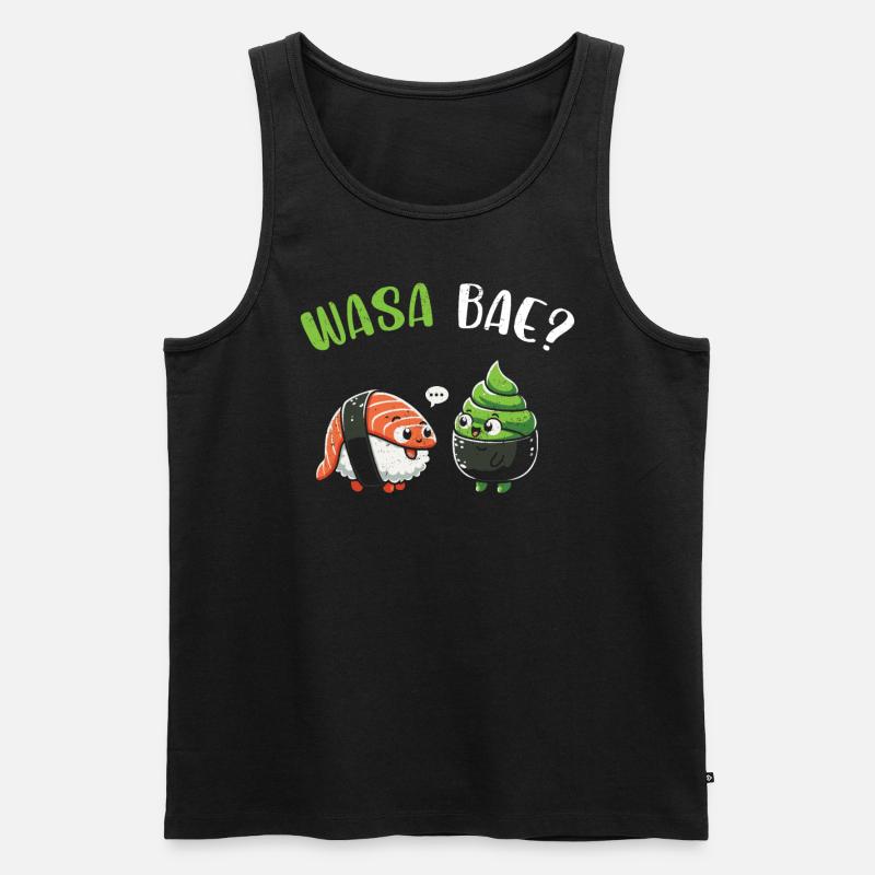 Sushi - Männer Premium Bio Tank Top - Schwarz