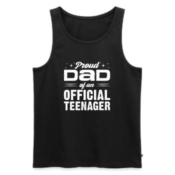 Teenager Teenie Teen Teens Teeny Geschenk - Männer Premium Bio Tank Top - Schwarz - Vorne - AI Model Male 178 light (178cm)