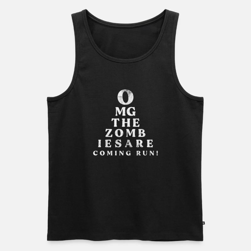Zombie - Männer Premium Bio Tank Top - Schwarz