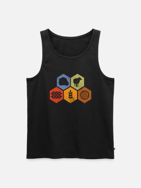 Board game - Men's Premium Organic Tank Top - black
