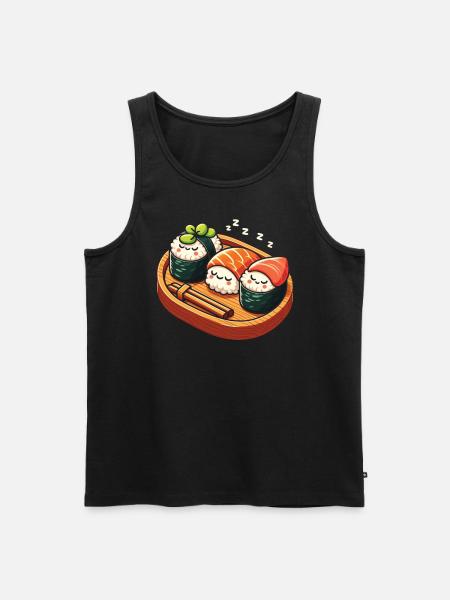 Sushi Food Japon Nigiri Cadeau - Débardeur bio Premium Homme - noir