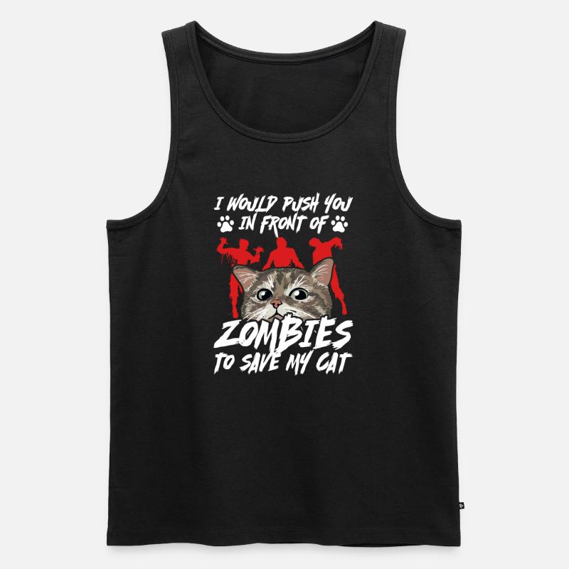 Zombie Zombie-Jäger Zombieapokalypse Geschenk - Männer Premium Bio Tank Top - Schwarz