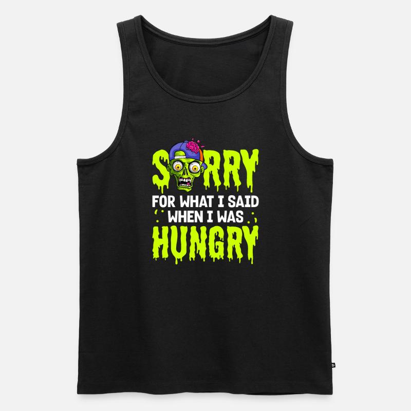 Zombie Zombie-Jäger Zombieapokalypse Geschenk - Männer Premium Bio Tank Top - Schwarz