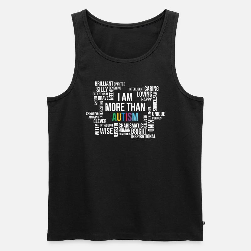 Autismus - Männer Premium Bio Tank Top - Schwarz