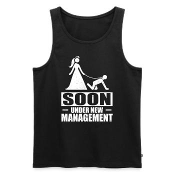 Junggeselle Jungesellenabschied - Männer Premium Bio Tank Top - Schwarz - Vorne - AI Model Male 178 light (178cm)