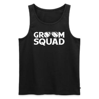 Junggeselle Jungesellenabschied - Männer Premium Bio Tank Top - Schwarz - Vorne - AI Model Male 178 light (178cm)