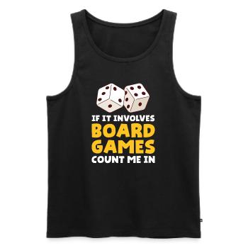 Board Game Board Games Game Night Games Gift - Men's Premium Organic Tank Top - black - Front - AI Model Male 178 light (178cm)