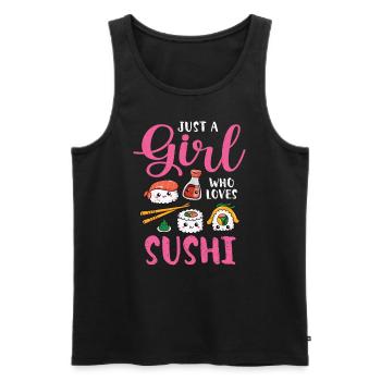 Sushi - Débardeur bio Premium Homme - noir - Devant - Michal (187cm)