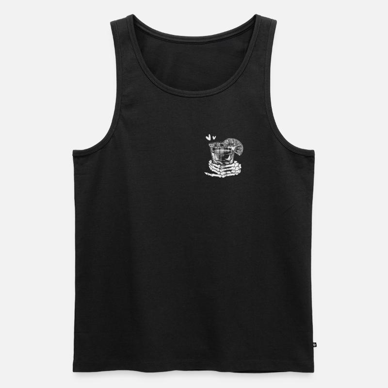 Tequila - Männer Premium Bio Tank Top - Schwarz