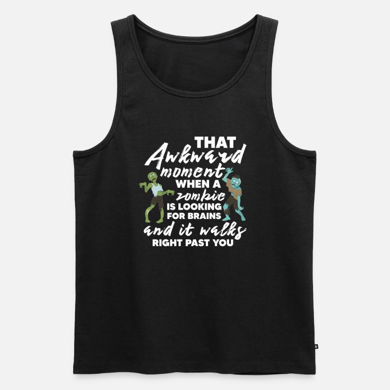 Zombie Zombie-Jäger Zombieapokalypse Geschenk - Männer Premium Bio Tank Top - Schwarz