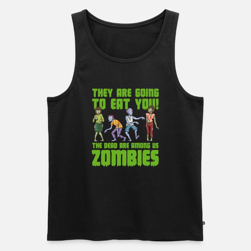 Zombie Zombie-Jäger Zombieapokalypse Geschenk - Männer Premium Bio Tank Top - Schwarz