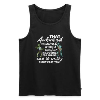 Zombie - Männer Premium Bio Tank Top - Schwarz - Vorne - Michal (187cm)