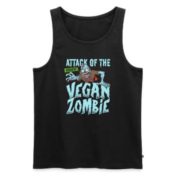 Zombie Zombie Chasseur de Zombie Apocalypse Cadeau - Débardeur bio Premium Homme - noir - Devant - AI Model Male 178 light (178cm)