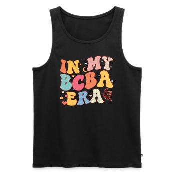 Journée de sensibilisation à l’autisme Cadeau autiste - Débardeur bio Premium Homme - noir - Devant - Michal (187cm)