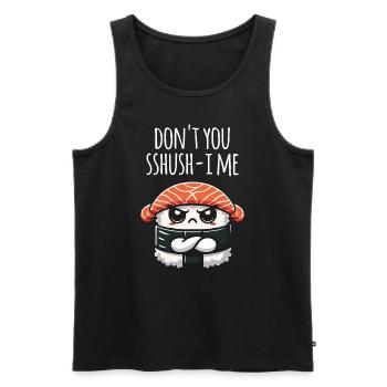 Sushi Essen Japan Nigiri Geschenk - Männer Premium Bio Tank Top - Schwarz - Vorne - AI Model Male 178 light (178cm)