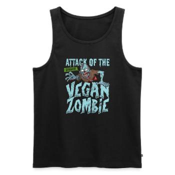 Zombie - Männer Premium Bio Tank Top - Schwarz - Vorne - Michal (187cm)