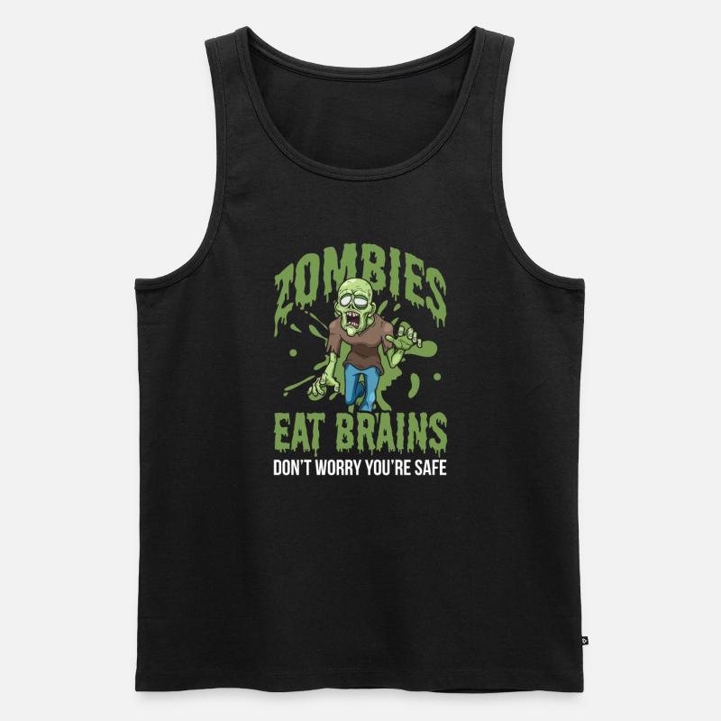 Zombie Zombie-Jäger Zombieapokalypse Geschenk - Männer Premium Bio Tank Top - Schwarz