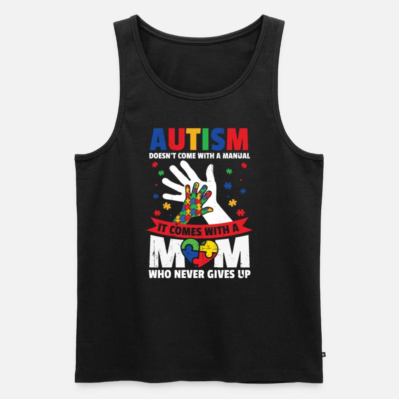 Autismus - Männer Premium Bio Tank Top - Schwarz