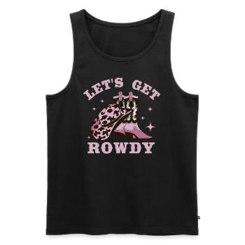 Hen bachelorette party bride - Men's Premium Organic Tank Top - black - Front - AI Model Male 178 light (178cm)