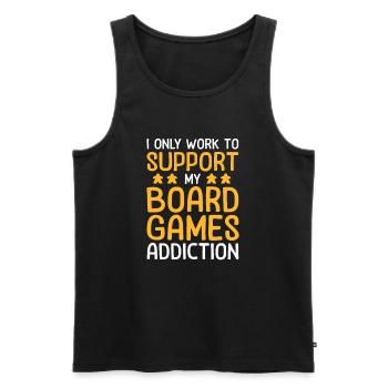 Board Game Board Games Game Night Games Gift - Men's Premium Organic Tank Top - black - Front - AI Model Male 178 light (178cm)