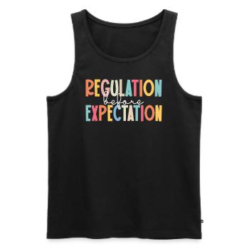 Journée de sensibilisation à l’autisme Cadeau autiste - Débardeur bio Premium Homme - noir - Devant - Michal (187cm)