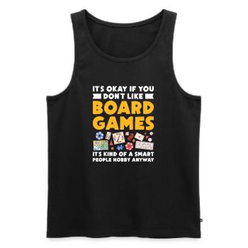 Board Game Board Games Game Night Games Gift - Men's Premium Organic Tank Top - black - Front - AI Model Male 178 light (178cm)