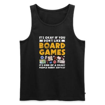 Brettspiel - Männer Premium Bio Tank Top - Schwarz - Vorne - Michal (187cm)