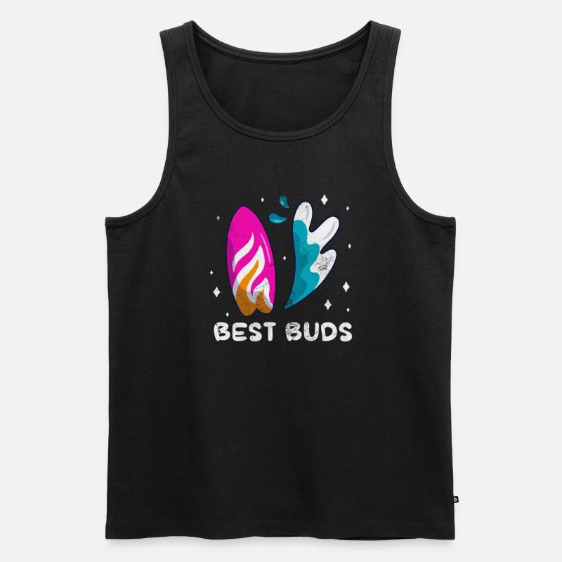 Wakeboard - Männer Premium Bio Tank Top - Schwarz