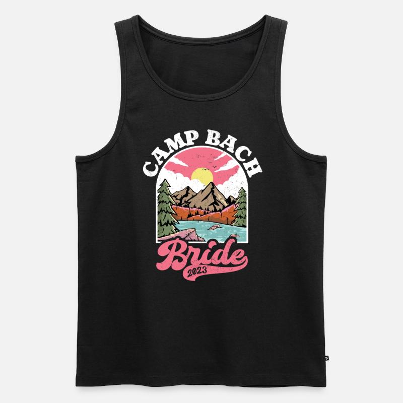 Junggesellin - Männer Premium Bio Tank Top - Schwarz