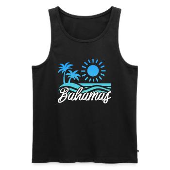 Bahamas Karibik Insel Atlantik Sommer Geschenk - Männer Premium Bio Tank Top - Schwarz - Vorne - AI Model Male 178 light (178cm)